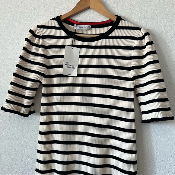 NWT Zara Knit The Knitwear Collection Ribbed Dress Size Small - Picture 3 of 10